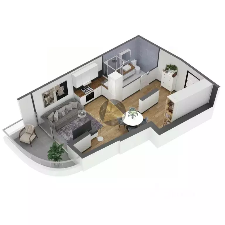 1-к кв. Крым, Ялта ул. Дражинского, 53 (47.0 м) - Фото 2