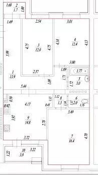 3-к. квартира, 78 м, 4/4 эт. - Фото 0