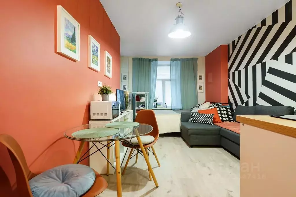 Студия Санкт-Петербург Коломенская ул., 5 (22.0 м) - Фото 1