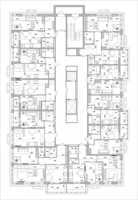2-к кв. Белгородская область, Белгород Славянская ул. (64.78 м) - Фото 1
