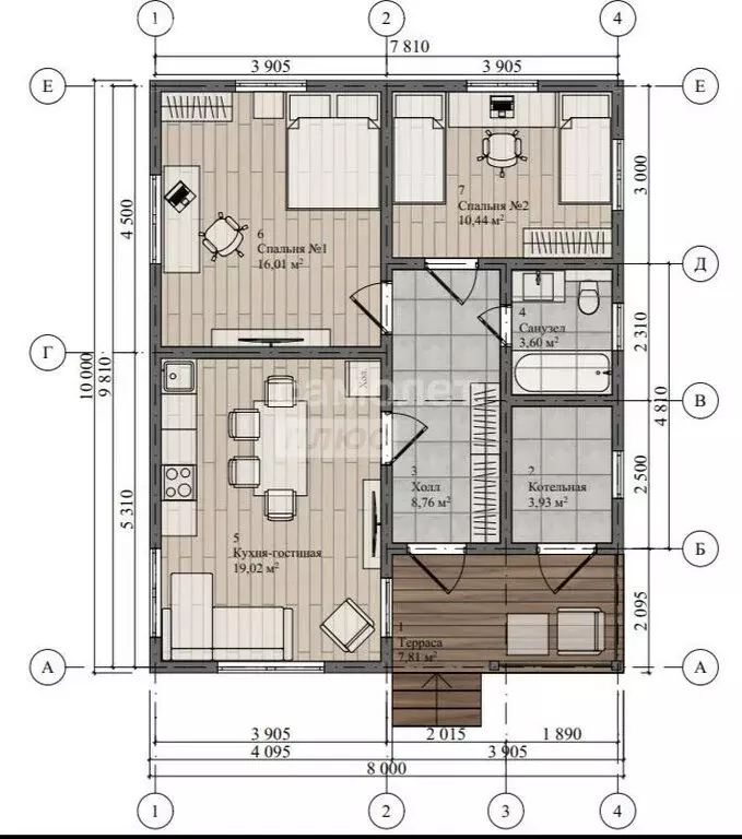 Дом в деревня Кисловка, Томский переулок (70 м) - Фото 2