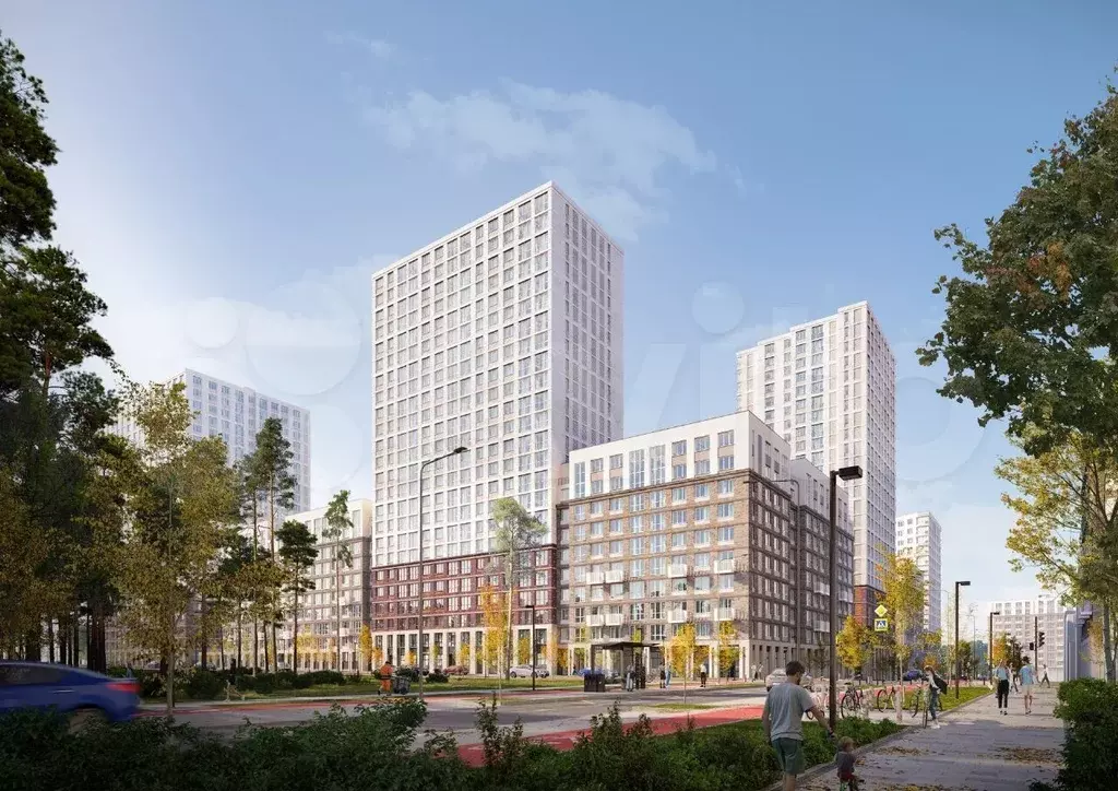 Квартира-студия, 33,7 м, 14/17 эт. - Фото 1