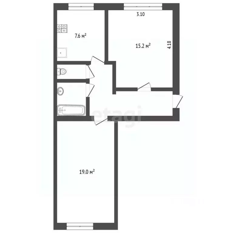 1-к кв. Москва ул. Чистова, 24 (35.0 м) - Фото 2