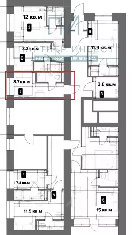 Офис в Свердловская область, Екатеринбург ул. Мельникова, 3 (9 м) - Фото 2