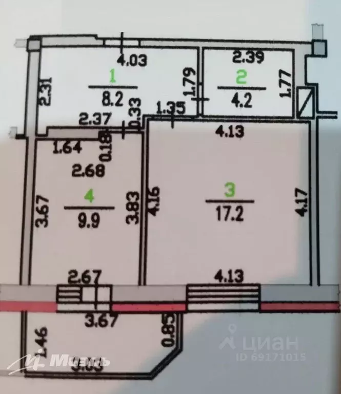 1-к кв. Орловская область, Орел Наугорское ш., 76 (39.5 м) - Фото 0