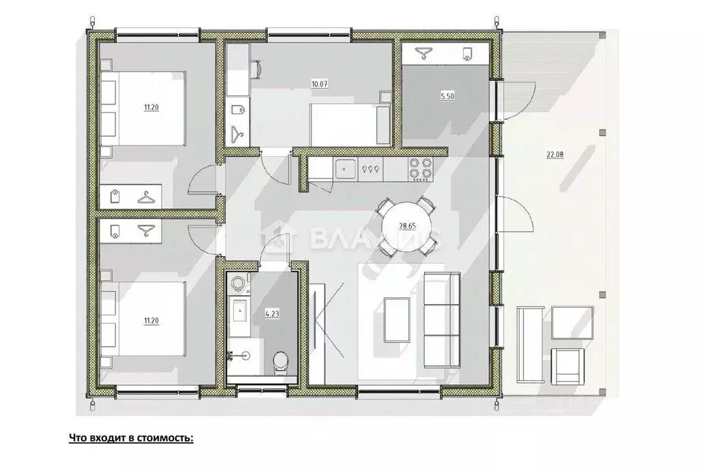 Дом, 94 м - Фото 1