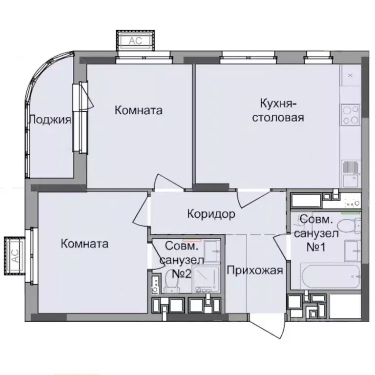 2-к кв. Удмуртия, Ижевск Северо-Западный жилрайон, 4-й мкр, Истории ... - Фото 1