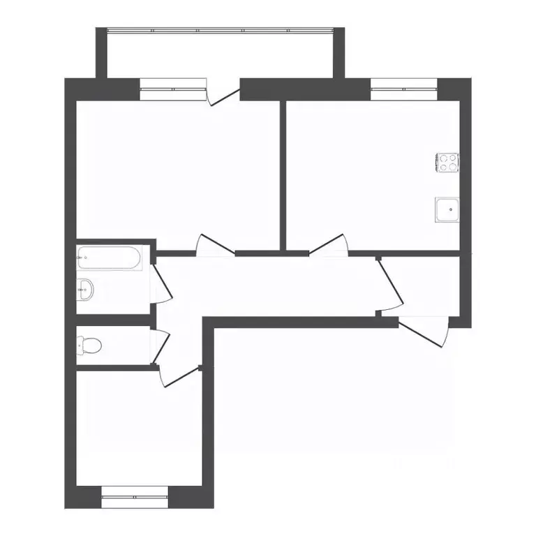 2-к кв. Тюменская область, Тюмень ул. Прокопия Артамонова, 15 (47.0 м) - Фото 1