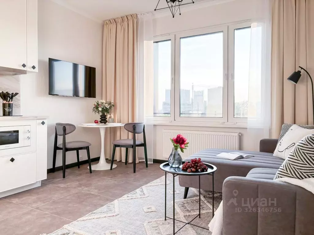 Студия Москва ул. Берзарина, 32А (23.0 м) - Фото 2