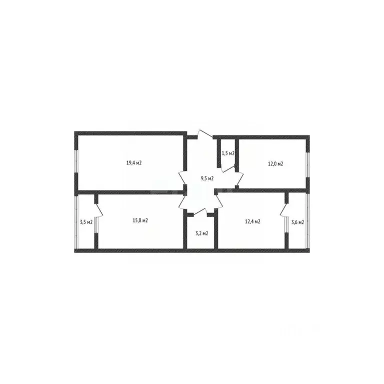 3-к кв. Адыгея, Тахтамукайский район, Старобжегокайское с/пос, Новая ... - Фото 2