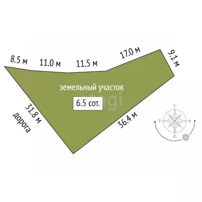 Участок в Краснодарский край, Новороссийск городской округ, с. Мысхако ... - Фото 2