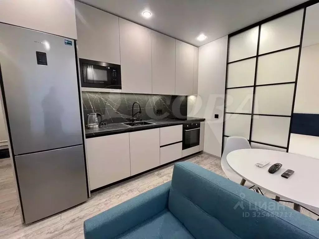 Студия Тюменская область, Тюмень ул. Пожарных и Спасателей, 1 (31.0 м) - Фото 1