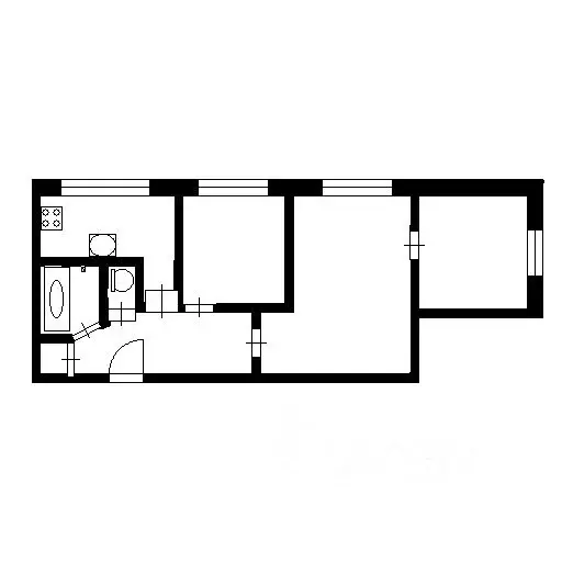 3-к кв. Санкт-Петербург Тимуровская ул., 20 (54.8 м) - Фото 1