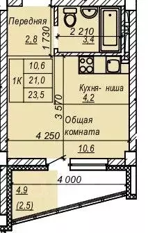 1-к кв. Новосибирская область, Новосибирск Затулинский жилмассив, ул. ... - Фото 0