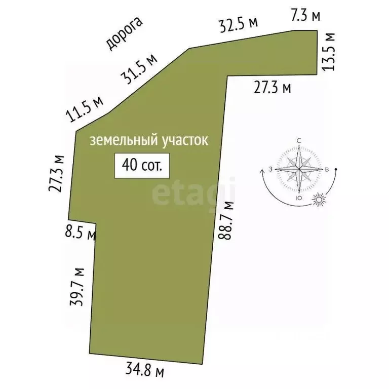 Участок в Вологодская область, Вологда пос. Осаново, ул. Осаново (40.0 ... - Фото 2