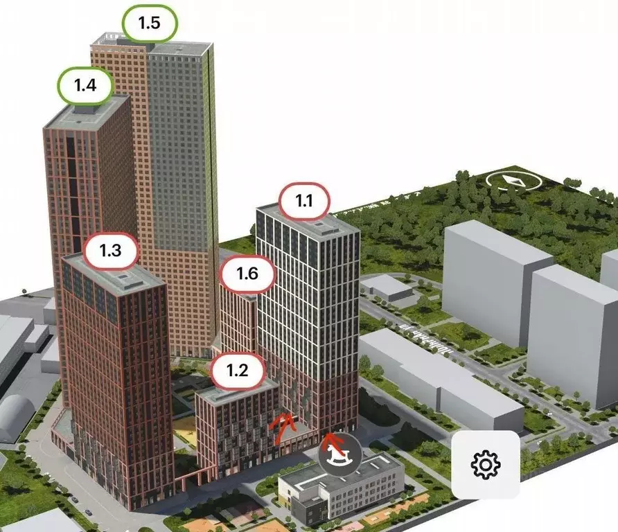 Помещение свободного назначения в Москва Полар жилой комплекс, 1.1 ... - Фото 2