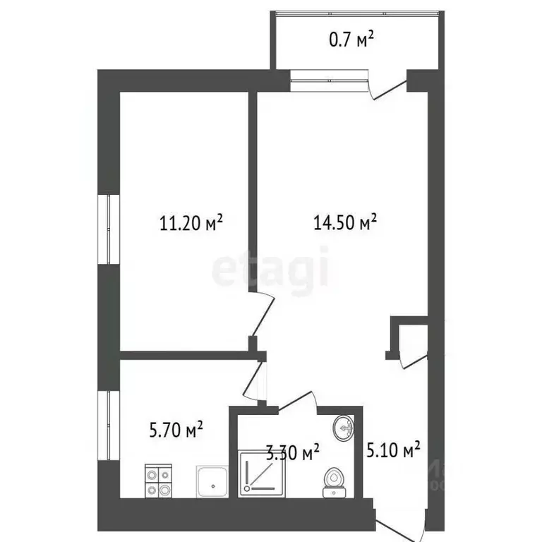 2-к кв. Забайкальский край, Чита ул. Бабушкина, 98А (39.5 м) - Фото 1