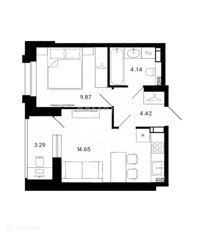 Продаётся 1-к квартира, 35.57 м - Фото 0
