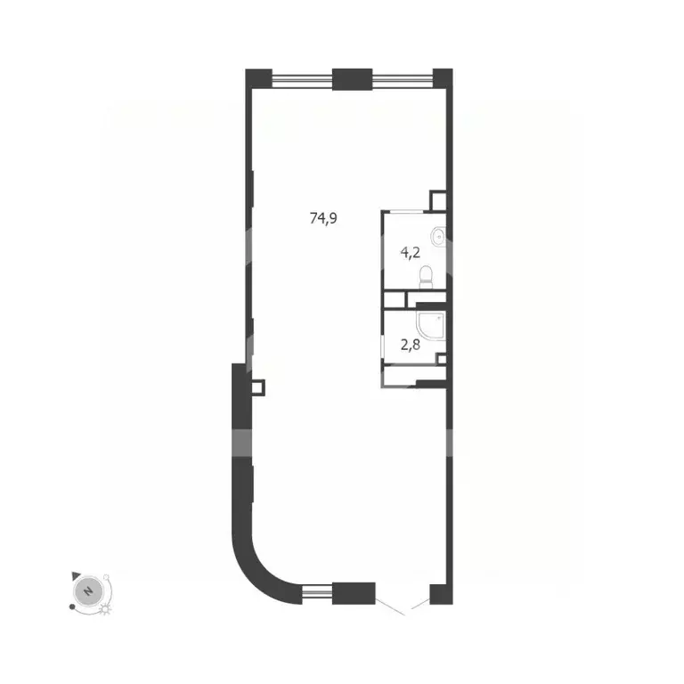 Помещение свободного назначения в Москва 3-я оч., Шагал жилой ... - Фото 2