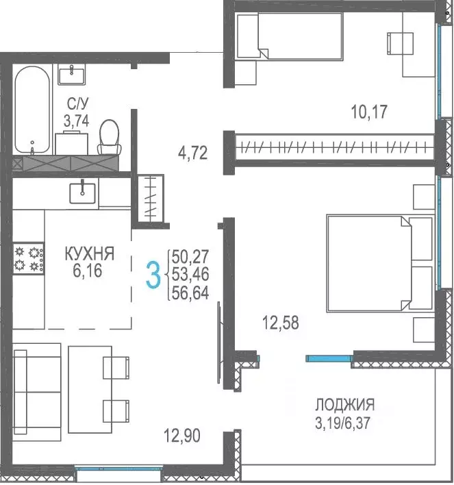 Студия Крым, Сакский район, Лесновское с/пос, с. Прибрежное Розовое ... - Фото 1