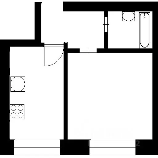 1-к кв. Санкт-Петербург ул. Карпинского, 36К7 (33.0 м) - Фото 1