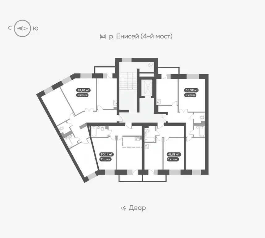 1-к кв. Красноярский край, Красноярск ул. Академгородок, 80 (41.2 м) - Фото 1