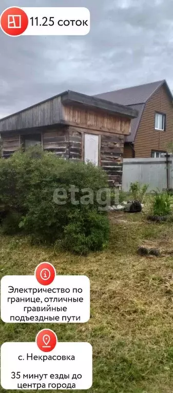 Участок в Хабаровский край, Хабаровский район, с. Некрасовка  (10.0 ... - Фото 2