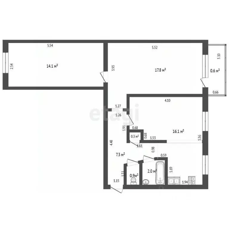 3-к кв. Забайкальский край, Чита Новобульварная ул., 82 (58.5 м) - Фото 1