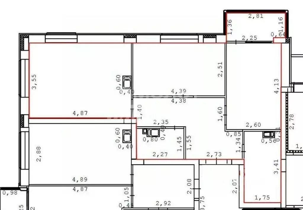 3-к кв. Липецкая область, Липецк ул. Хренникова, 7 (57.9 м) - Фото 2
