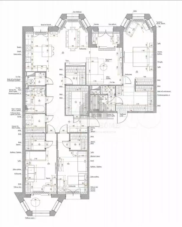4-к. квартира, 161 м, 3/7 эт. - Фото 0