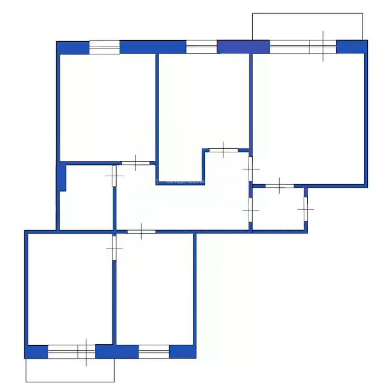 4-к кв. Кемеровская область, Кемерово Ленинградский просп., 36А (74.0 ... - Фото 2