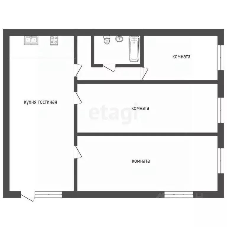 Дом в Крым, Саки ул. Красноармейская (80 м) - Фото 2