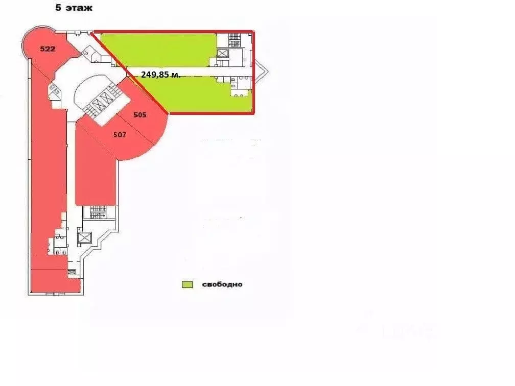 Офис в Санкт-Петербург Мельничная ул., 8Л (250 м) - Фото 2