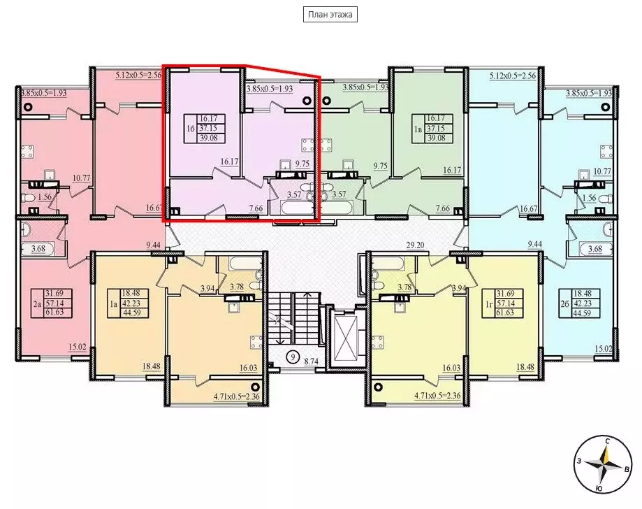 1-комнатная квартира: Евпатория, улица Чапаева, 28К (39.8 м) - Фото 1