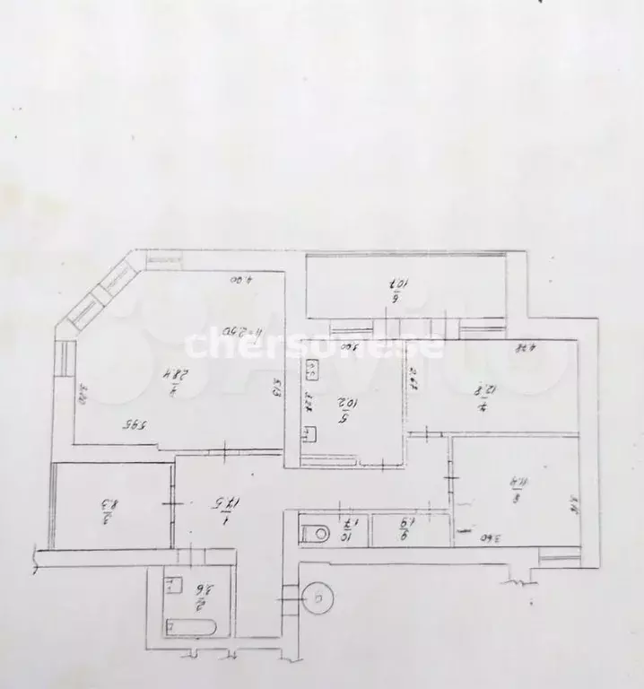 4-к. квартира, 107 м, 5/6 эт. - Фото 0