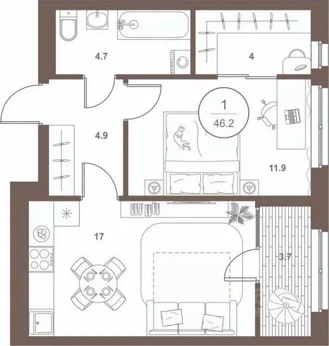 1-к кв. Пензенская область, Пенза Арбеково жилрайон, Дальнее Арбеково ... - Фото 1