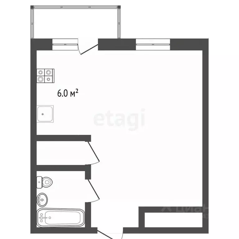 Студия Московская область, Красногорск Опалиха мкр, ул. Пришвина, 6 ... - Фото 2