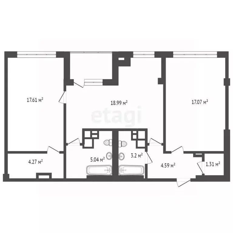 2-к кв. Крым, Судак пер. Серный, 12А (73.9 м) - Фото 2