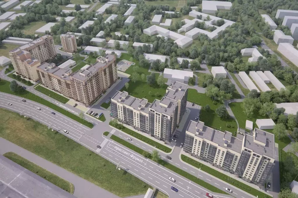 2-к кв. Ярославская область, Ярославль Московский Квартал жилой ... - Фото 0