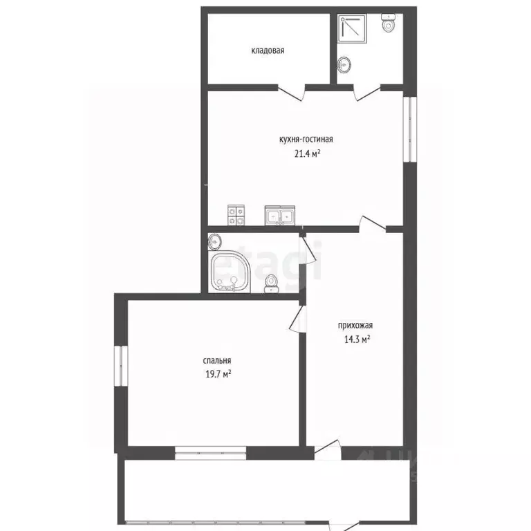 2-к кв. Крым, Ялта муниципальный округ, Восход пгт ул. Авроры, 52 ... - Фото 2