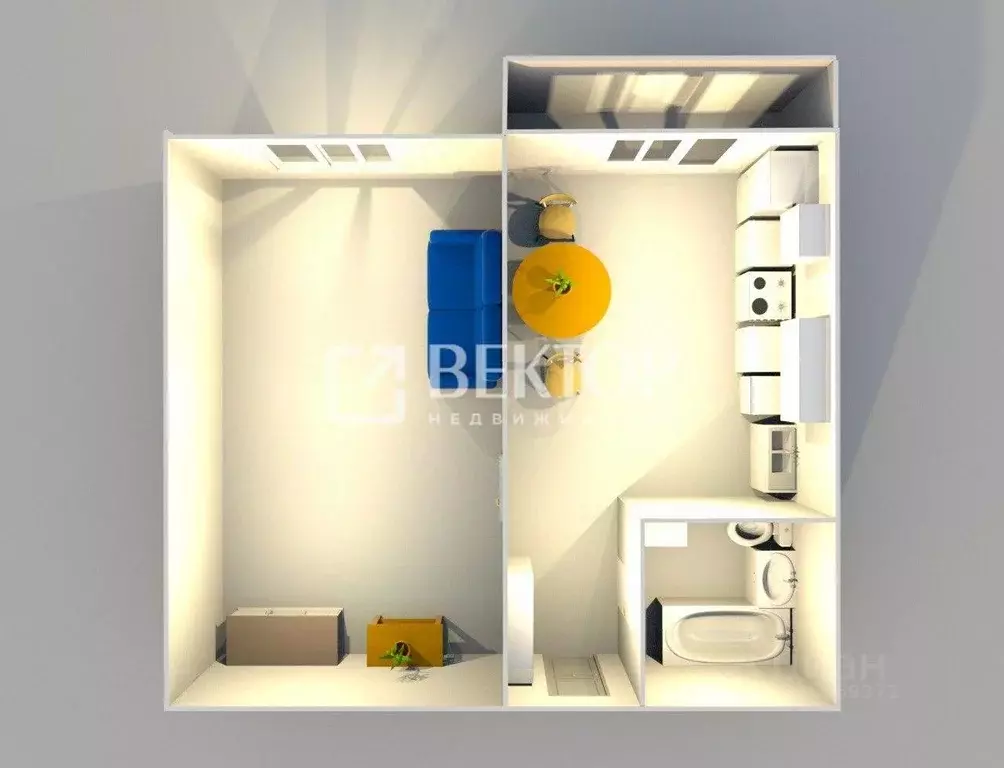 1-к кв. Ярославская область, Ярославский муниципальный округ, пос. ... - Фото 2