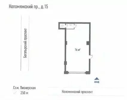 Помещение свободного назначения в Санкт-Петербург Коломяжский просп., ... - Фото 2