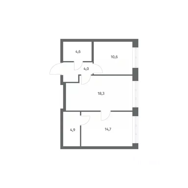 2-к кв. Ленинградская область, Ломоносовский район, Аннинское ... - Фото 1