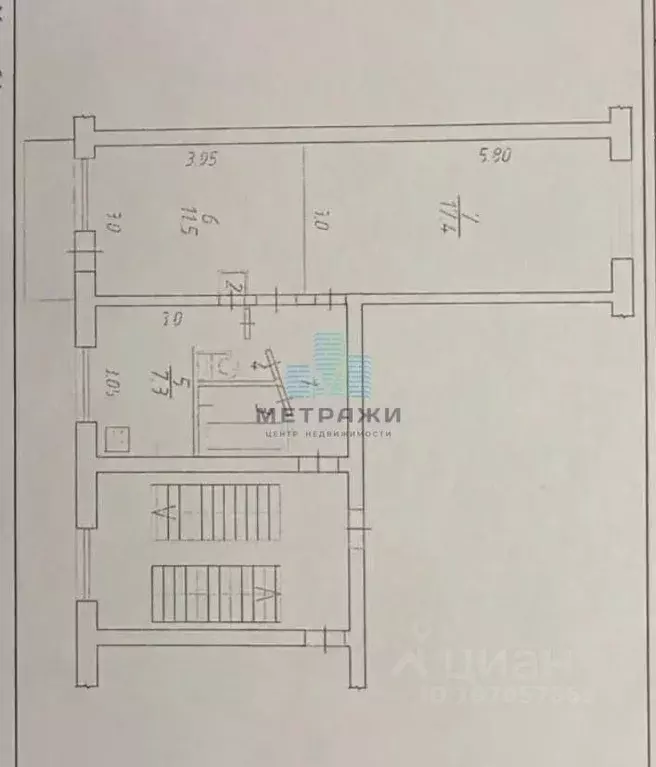2-к кв. Калужская область, Калуга ул. Баррикад, 155 (43.5 м) - Фото 2