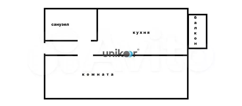 1-к. квартира, 29 м, 4/5 эт. - Фото 0
