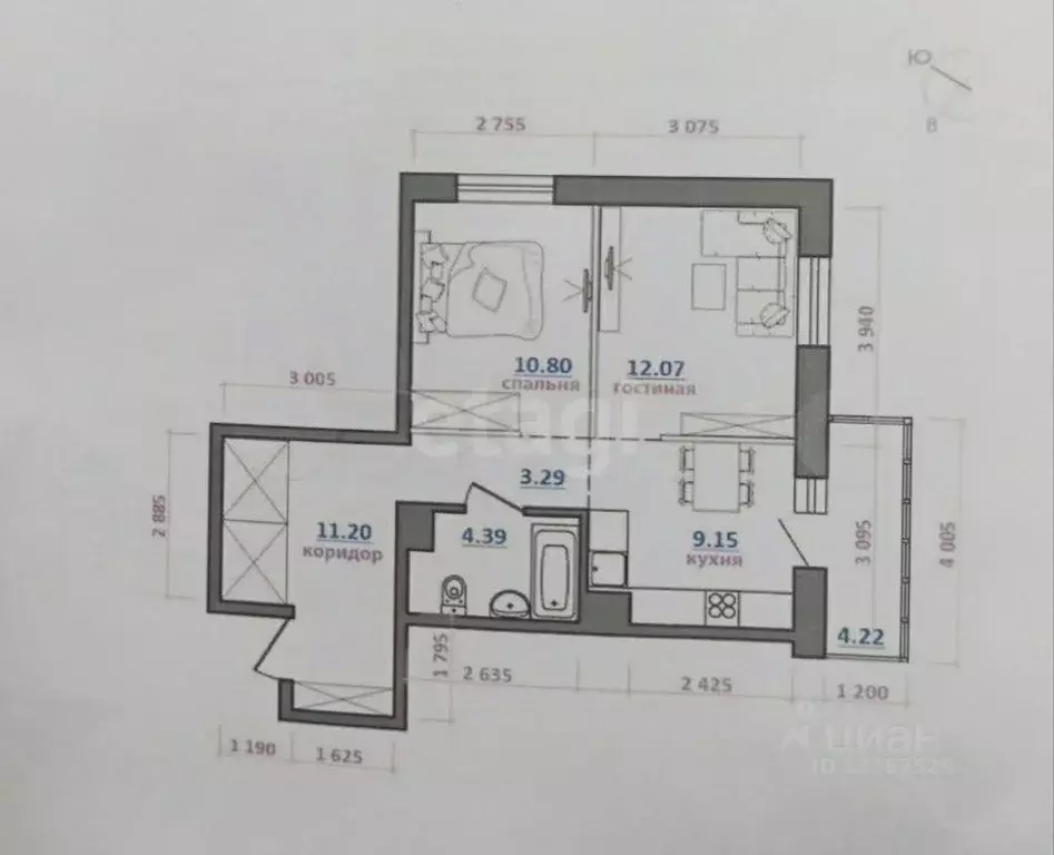 2-к кв. Иркутская область, Иркутский муниципальный округ, Маркова рп ... - Фото 2