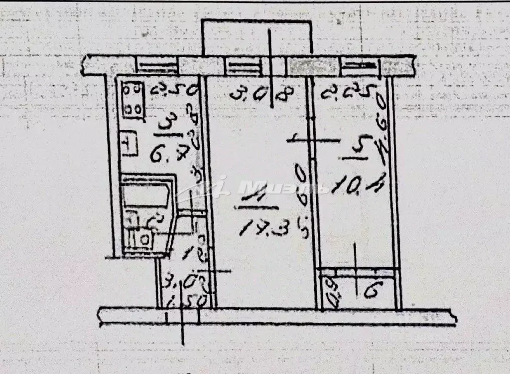 2-к кв. Крым, Симферополь ул. Киевская, 121А (42.0 м) - Фото 2