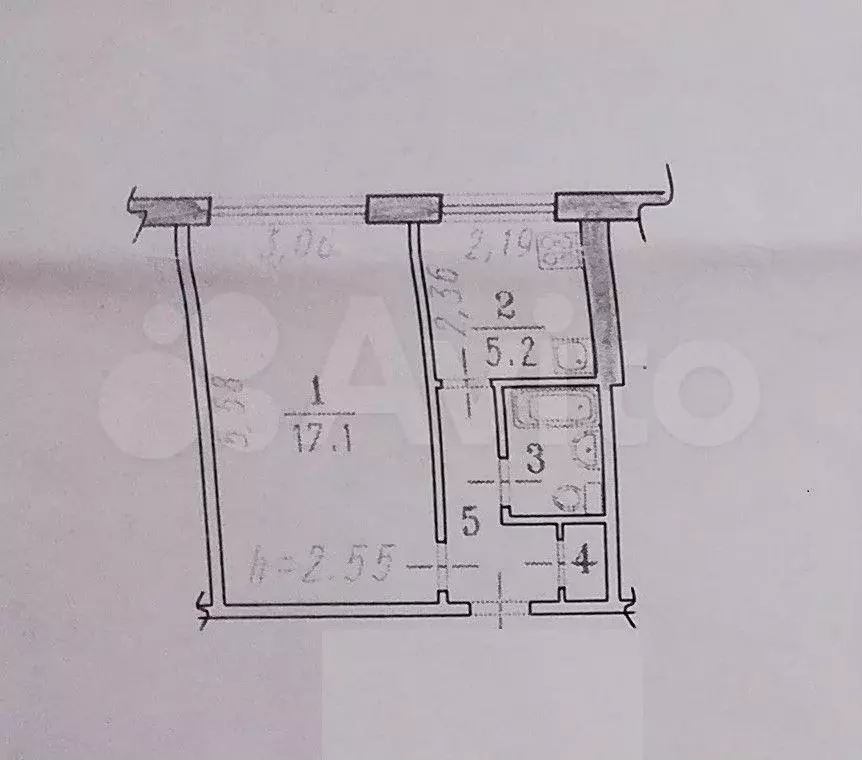 1-к. квартира, 30 м, 1/1 эт. - Фото 0