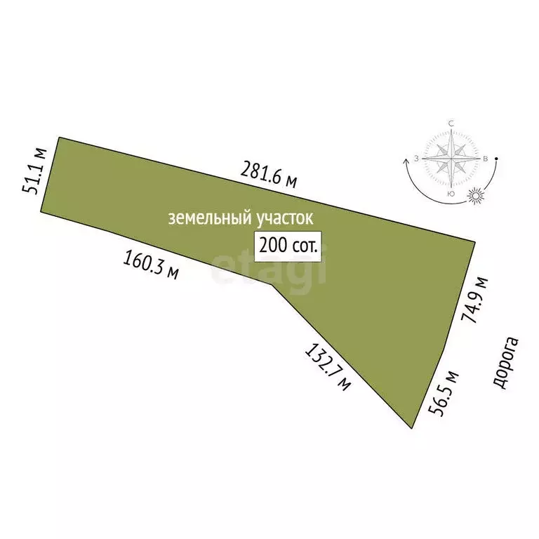 Участок в Тюменский муниципальный округ, село Горьковка (200 м) - Фото 1