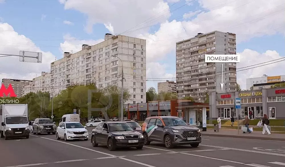 Продажа габ-торгового помещения 1036 м2, м. Люблино в ЮВАО - Фото 1